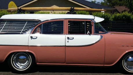 1960 FB Holden with SeaSucker Paddle Board Rack