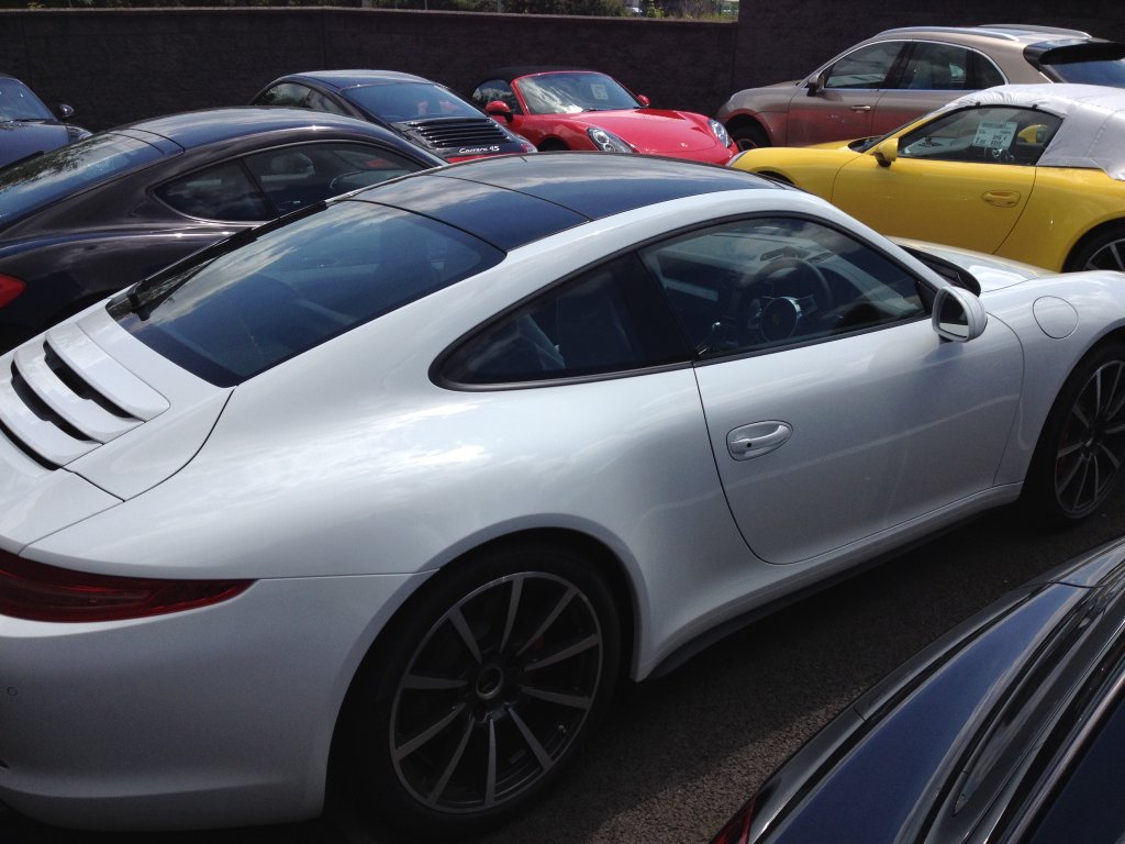 2014 Porsche 911 with full glass roof