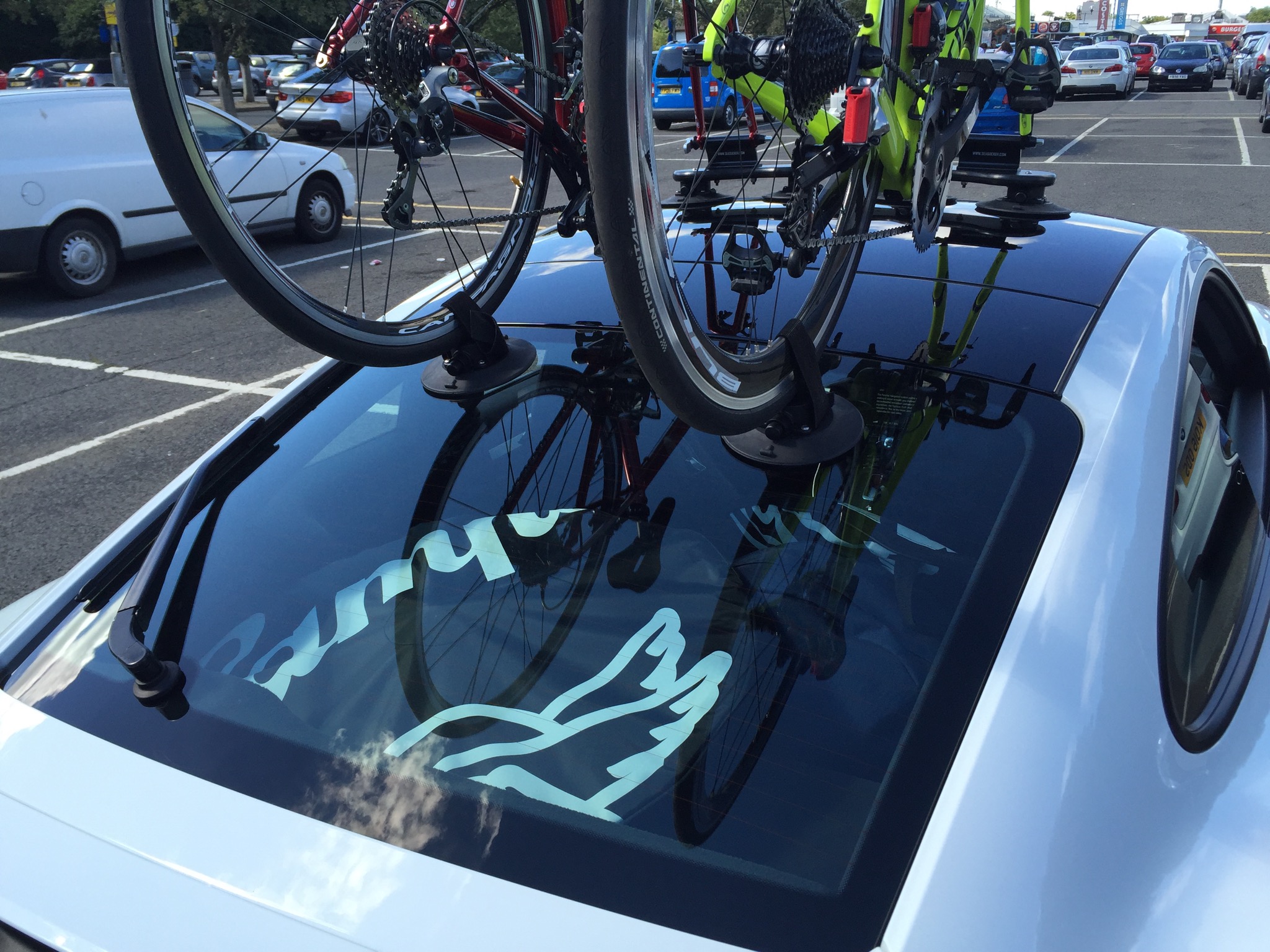 2014 Porsche 911 with full glass roof and SeaSucker Mini Bomber