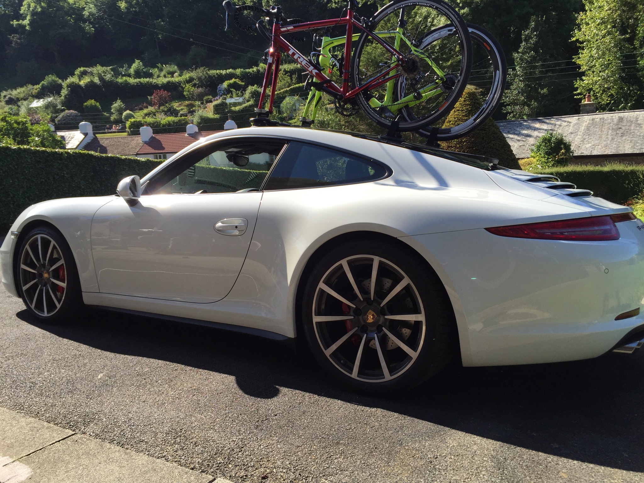 2014 Porsche 911 with full glass roof and SeaSucker Mini Bomber