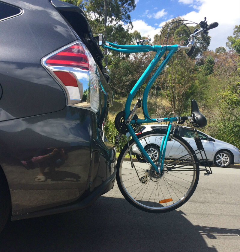 Toyota Prius and SeaSucker Bomber Bike Rack