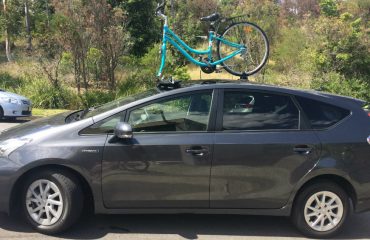 Toyota Prius and SeaSucker Bomber Bike Rack