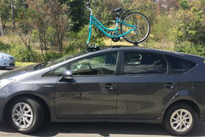 Toyota Prius and SeaSucker Bomber Bike Rack