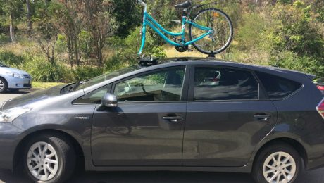 Toyota Prius and SeaSucker Bomber Bike Rack