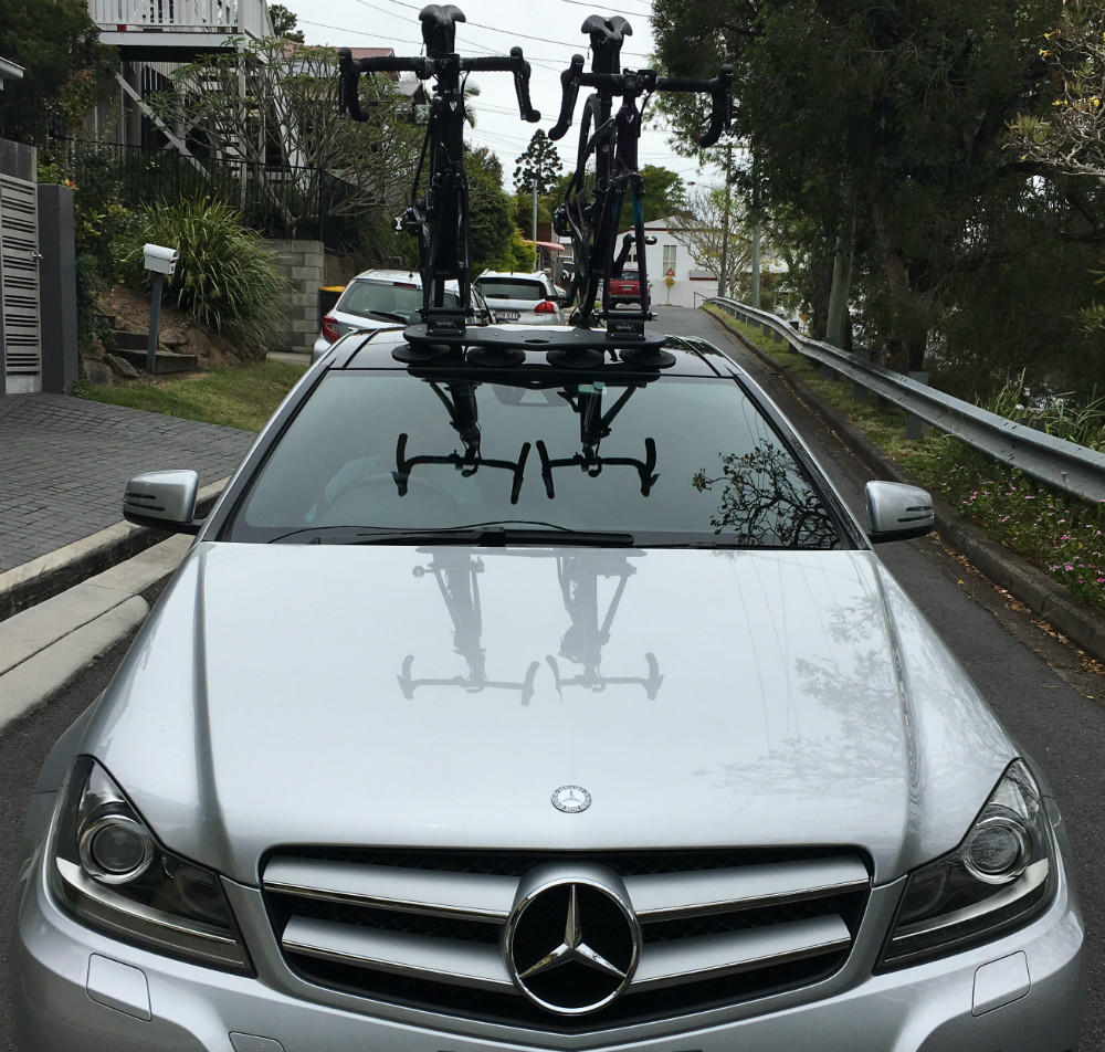 Mercedes Benz C250 Bike Rack - SeaSucker Mini Bomber