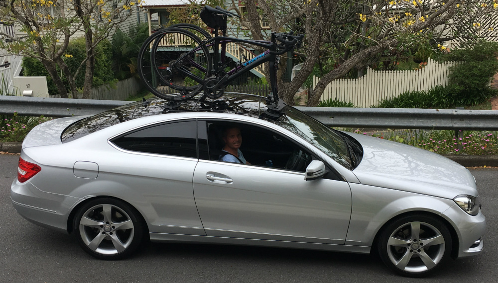 Mercedes Benz C250 Bike Rack - SeaSucker Mini Bomber