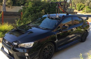 Subaru WRX STI with SeaSucker Mini Bomber