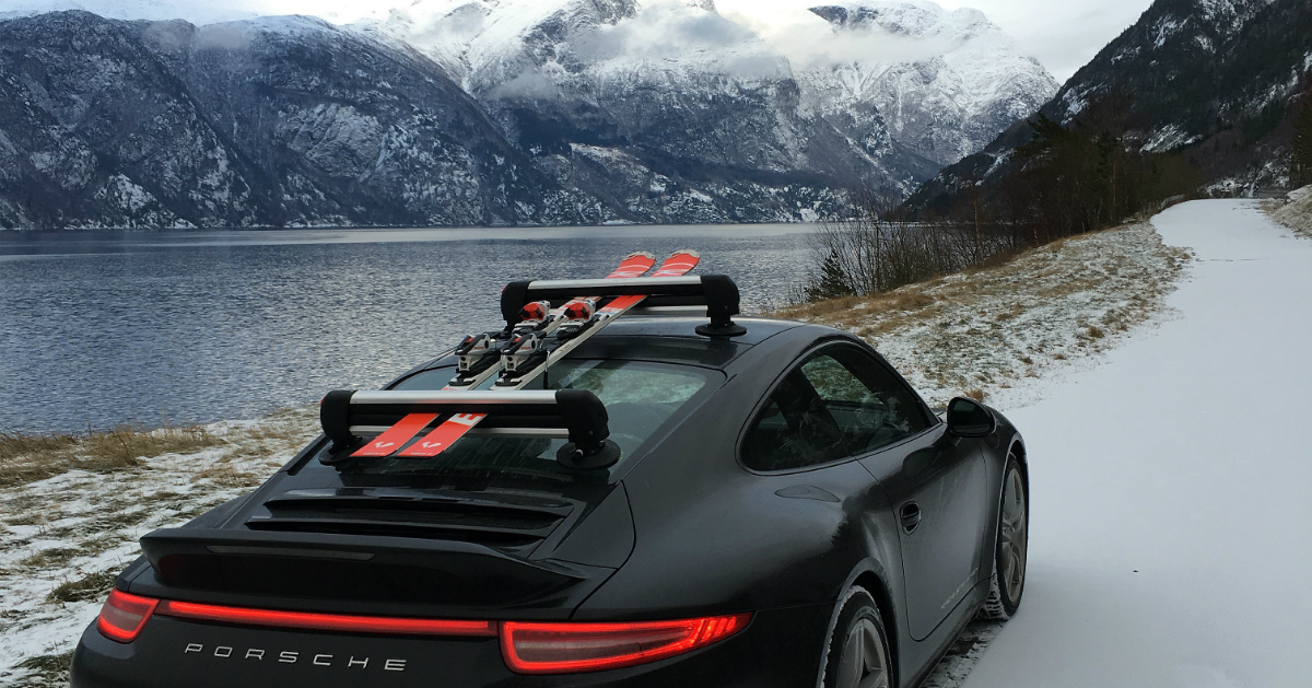 Porsche Ski Rack - The SeaSucker Ski Rack