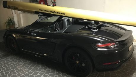 Porsche 718 Boxster S - The SeaSucker Paddle Board Rack