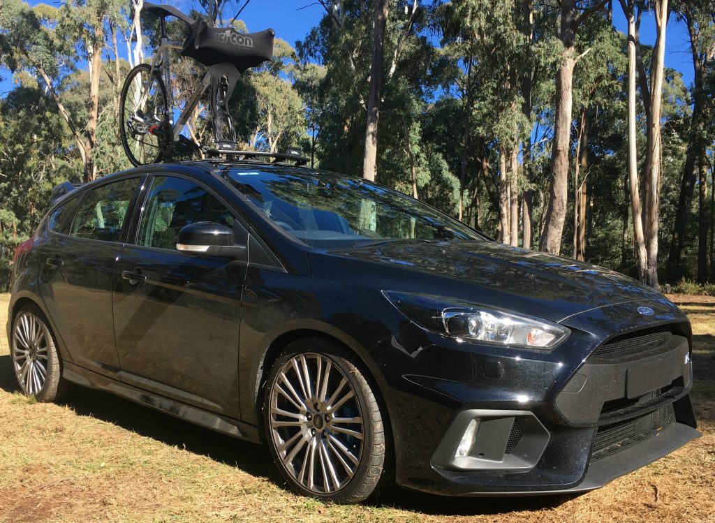 Ford Focus RS Bike Rack - the SeaSucker Mini Bomber