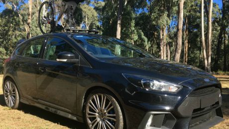 Ford Focus RS Bike Rack - the SeaSucker Mini Bomber