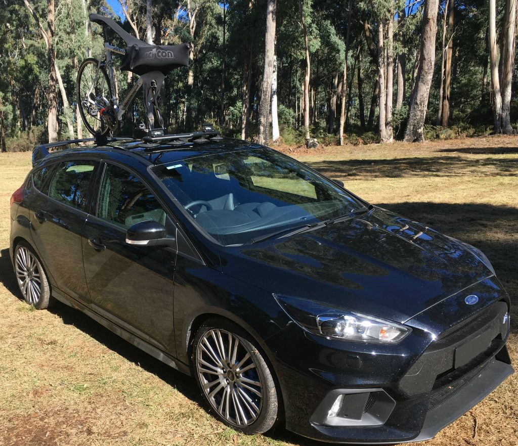 Ford Focus RS Bike Rack - the SeaSucker Mini Bomber