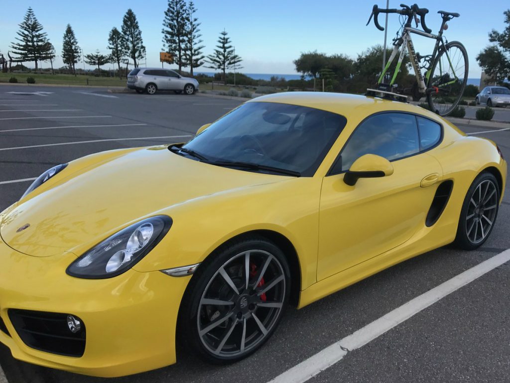 Porsche Cayman S 981 Bike Rack - The SeaSucker Talon