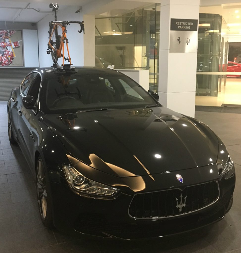 Maserati Ghibli Bike Rack - the SeaSucker Talon