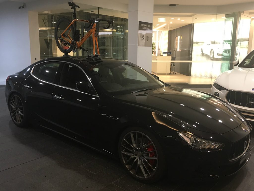 Maserati Ghibli Bike Rack - the SeaSucker Talon