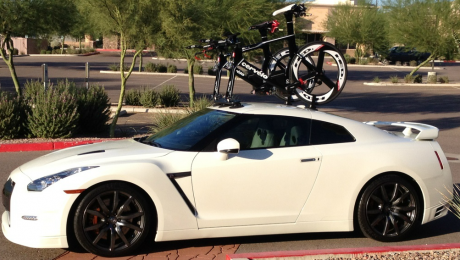 Nissan GTR Bike Rack - The SeaSucker Mini Bomber