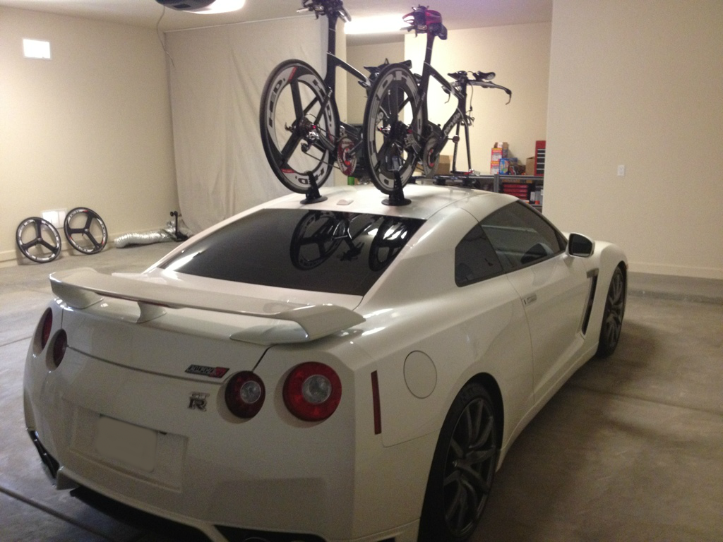 Nissan GTR Bike Rack - The SeaSucker Mini Bomber