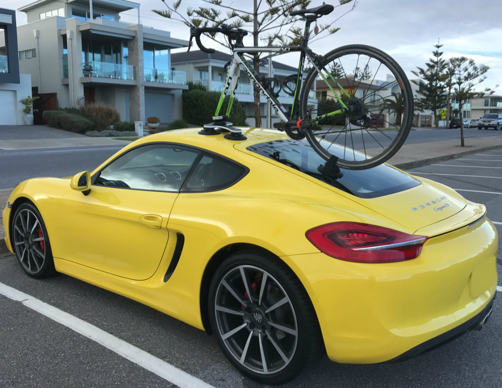 Porsche Cayman S 981 Bike Rack - The SeaSucker Talon