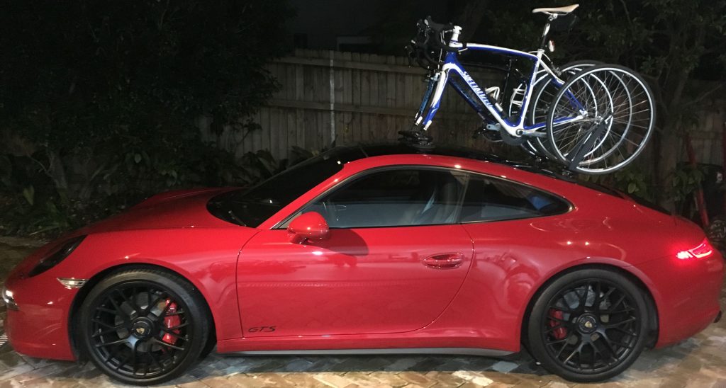 Porsche 911 GTS Bike Rack - The SeaSucker Mini Bomber