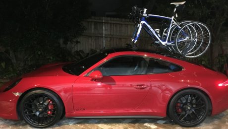 Porsche 911 GTS Bike Rack - The SeaSucker Mini Bomber