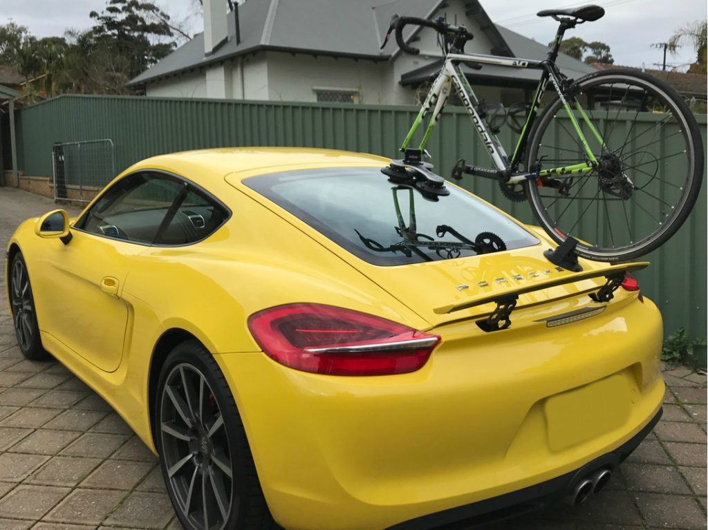 Porsche Cayman S 981 Bike Rack - The SeaSucker Talon