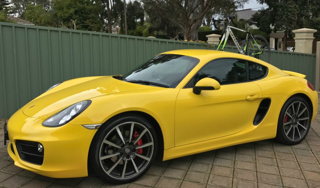 Porsche Cayman S 981 Bike Rack - The SeaSucker Talon