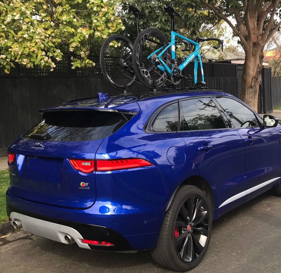 Jaguar F-Pace Bike Rack - The SeaSucker Mini Bomber