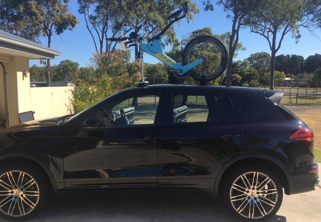 Porsche Cayenne Bike Rack - The SeaSucker Mini Bomber