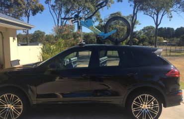 Porsche Cayenne Bike Rack - The SeaSucker Mini Bomber