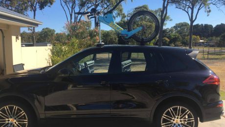 Porsche Cayenne Bike Rack - The SeaSucker Mini Bomber