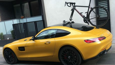 Mercedes AMG GTs Bike Rack - The SeaSucker Mini Bomber