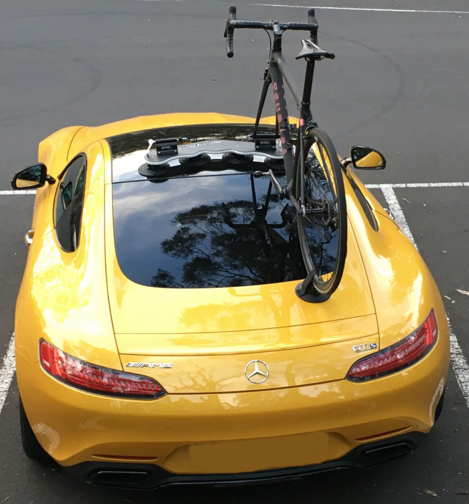 Mercedes AMG GTs Bike Rack - The SeaSucker Mini Bomber