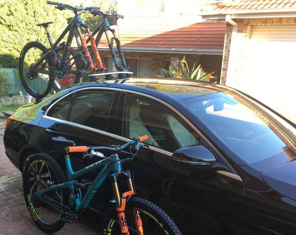 Mercedes C200 Bike Rack - The SeaSucker Mini Bomber