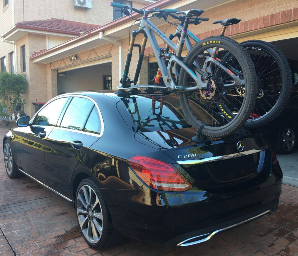 Mercedes C200 Bike Rack - The SeaSucker Mini Bomber