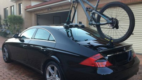 Mercedes CLS500 Bike Rack - The SeaSucker Mini Bomber