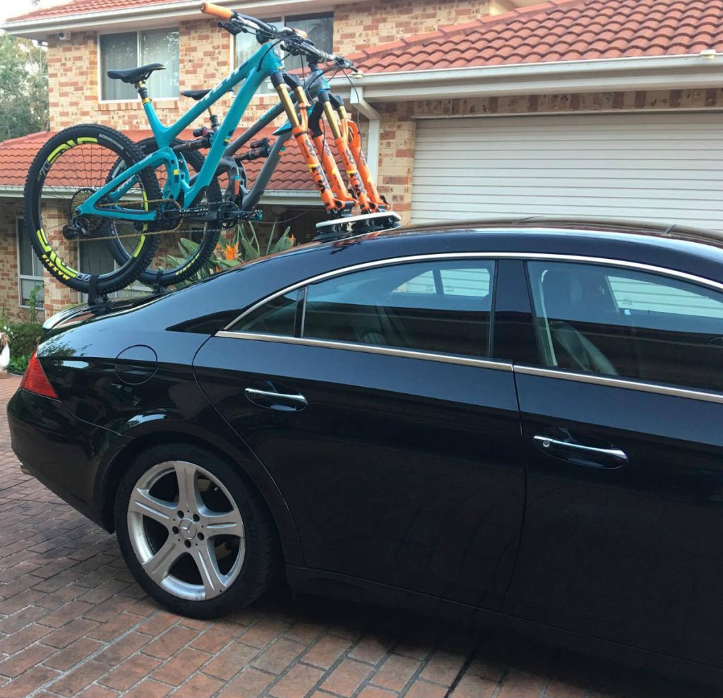 Mercedes CLS500 Bike Rack - The SeaSucker Mini Bomber