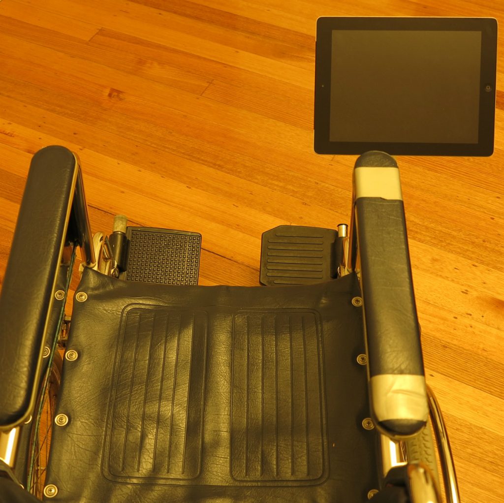 Wheelchair Tablet Mount - SeaSucker White iPad Galaxy Mount