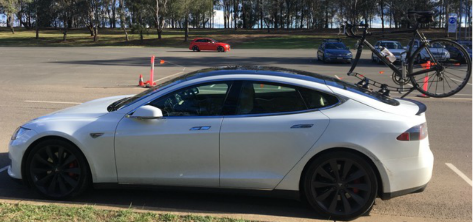 Tesla Model S Bike Rack - The SeaSucker Komodo