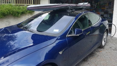 Tesla Model S Surfboard Rack - The SeaSucker Board Rack