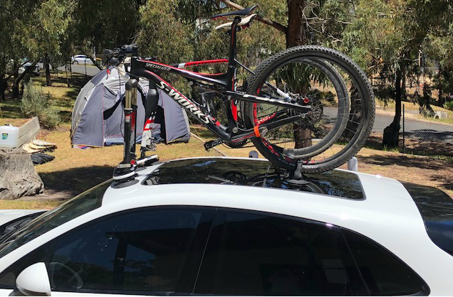 Porsche Macan Bike Rack - The SeaSucker Mini Bomber 2-Bike Rack