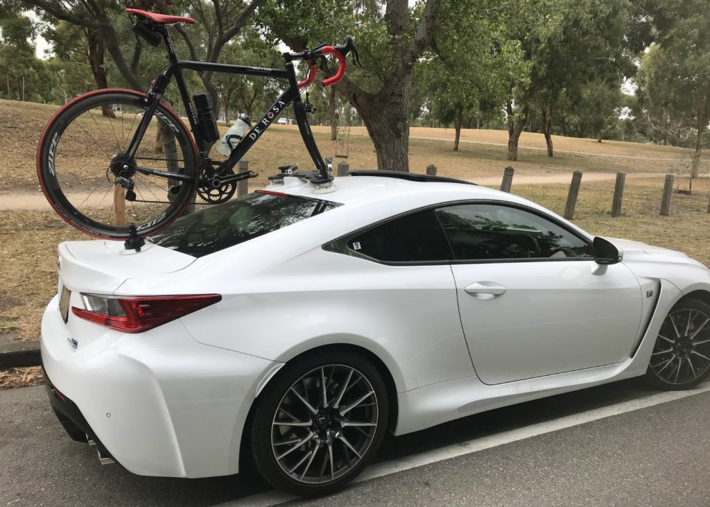 Lexus RCF Bike Rack - The SeaSucker Mini Bomber