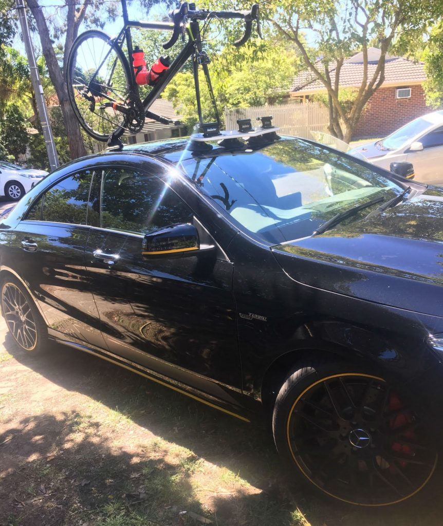 Mercedes CLA45 AMG Bike Rack - The SeaSucker Mini Bomber