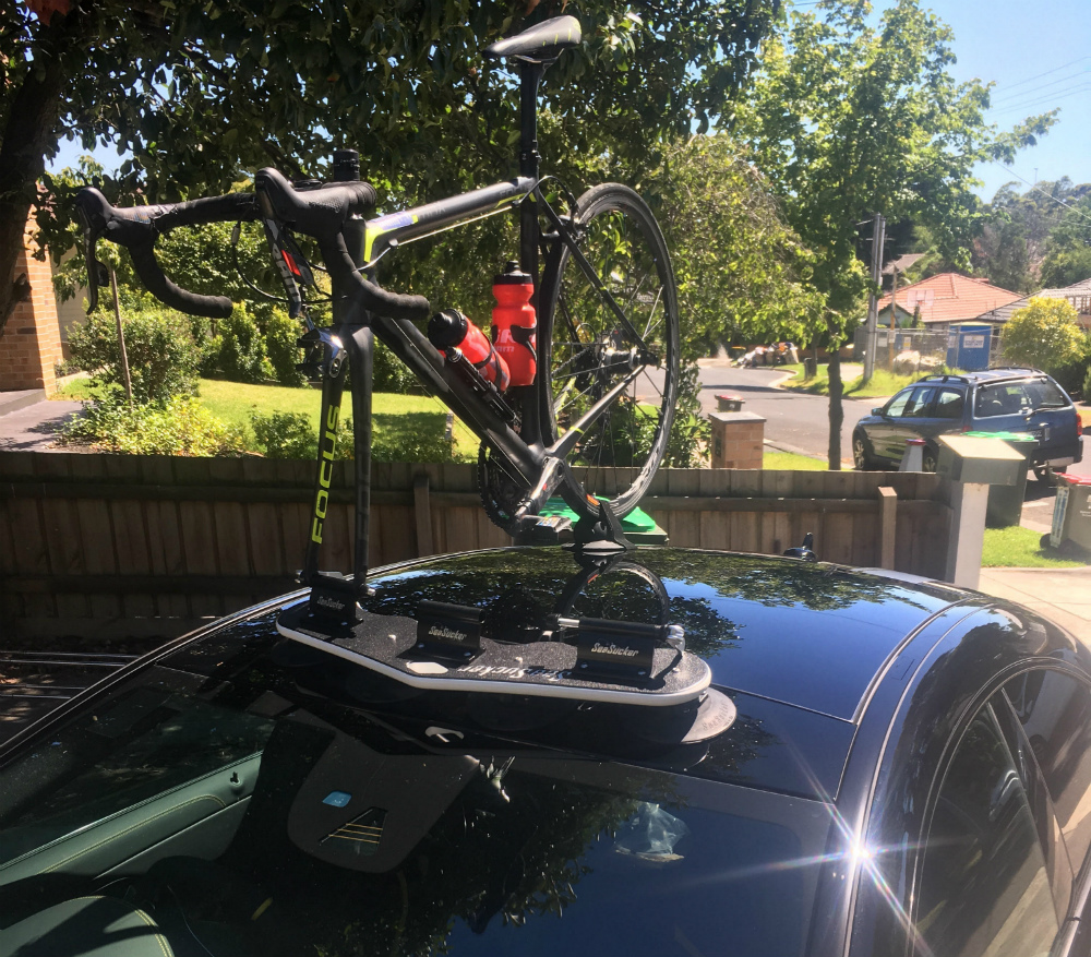 Mercedes CLA45 AMG Bike Rack - The SeaSucker Mini Bomber