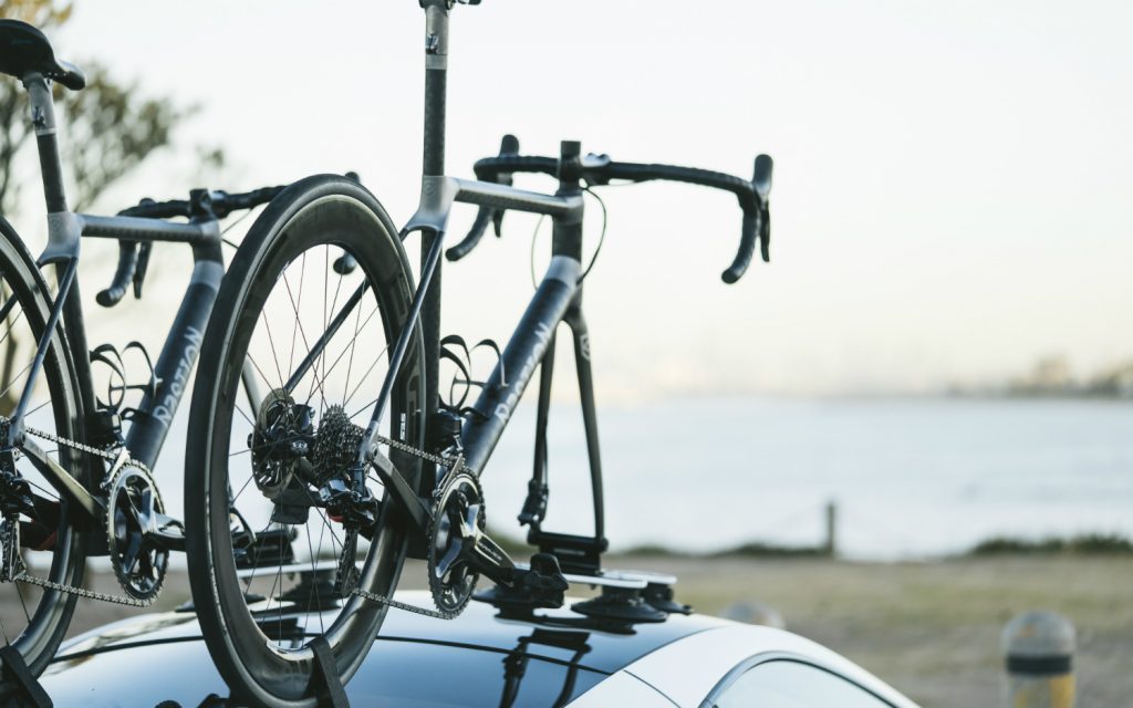 Close up of Bastion Cycles bespoke bike with SeaSucker Talon