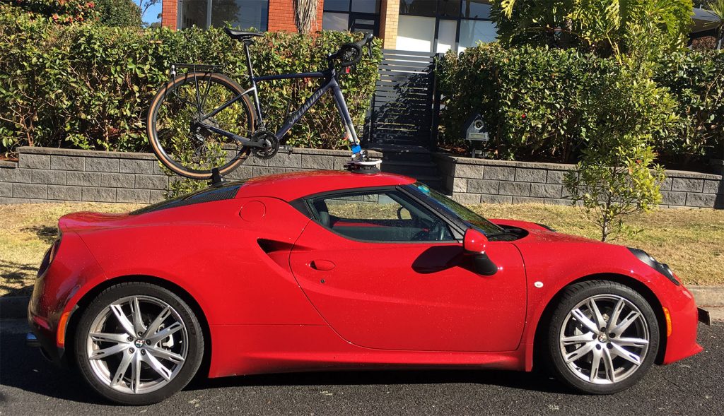 Alfa Romeo 4C Bike Rack - SeaSucker Mini Bomber