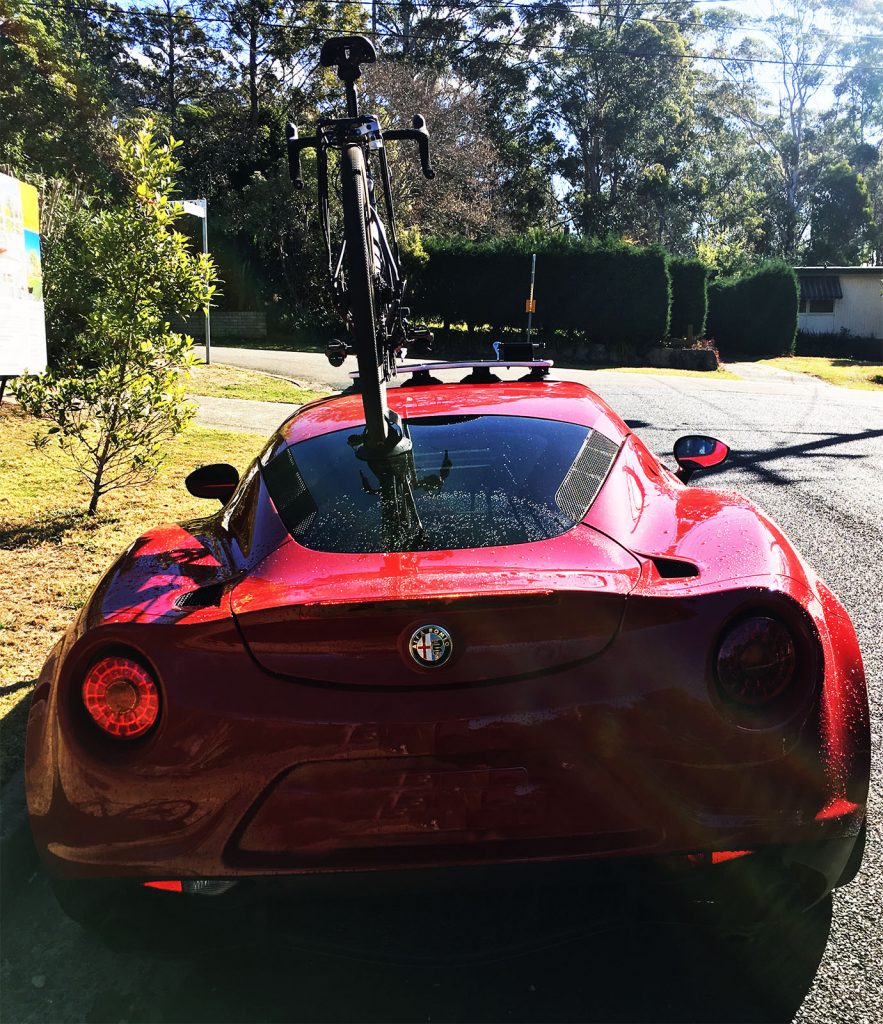 Alfa Romeo 4C Bike Rack - SeaSucker Mini Bomber