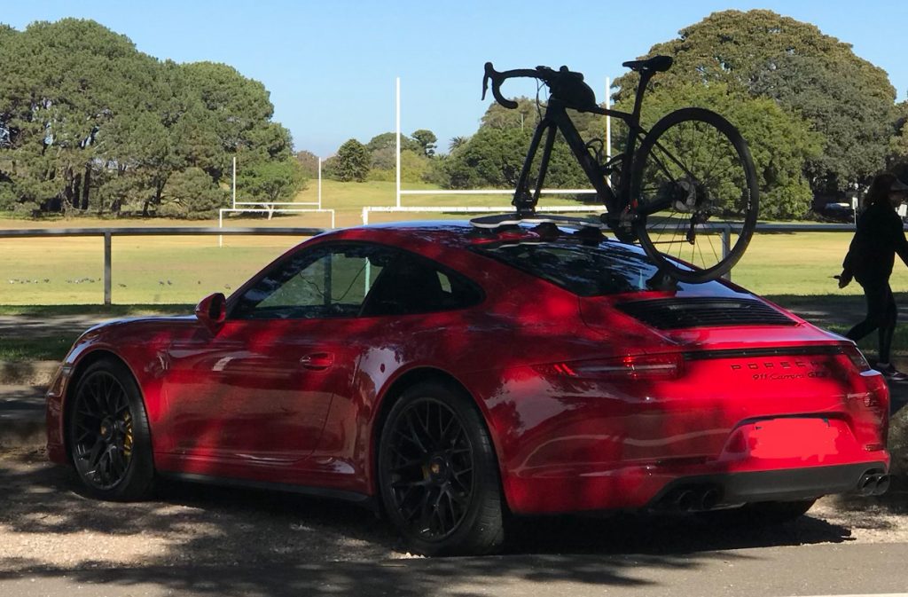 Porsche Carrera GTS Bike Rack - The SeaSucker Mini Bomber