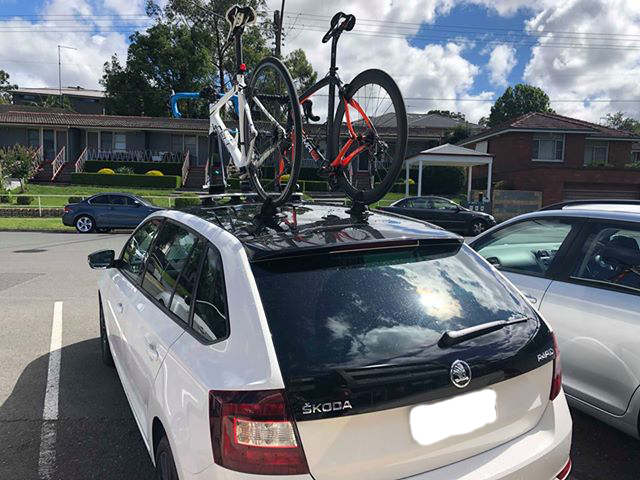 Skoda Rapid Spaceback Bike Rack - the SeaSucker Mini Bomber