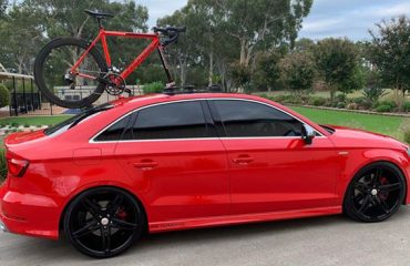 Audi S3 with a SeaSucker Talon mounted on the roof