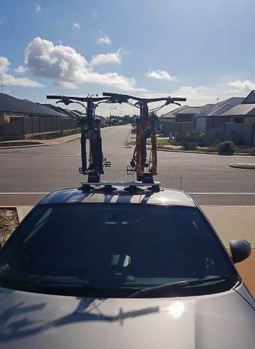 Nissan-350z Bike Rack with a SeaSucker Mini Bomber